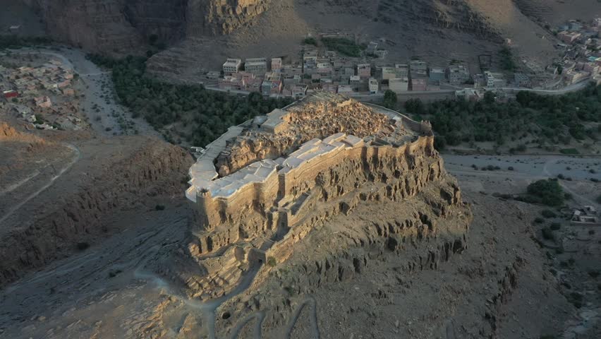 Historic Kasbah on Cliff Overlooking Canyon Village Oasis

