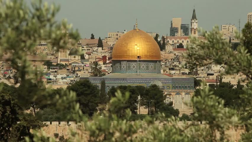Video of the Dome of the Rock in Jerusalem Israel