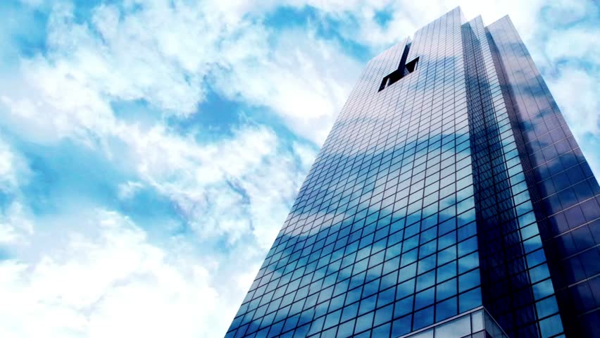 City business district Modern office high rise skyscraper buildings finance commercial tower skyline