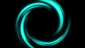 rotating Cyan Neon Circular Light , Glowing Turquoise Energy Ring, Futuristic Cyan Neon Halo - Powered by Shutterstock - Get 15% off with code: PIKWIZARD15