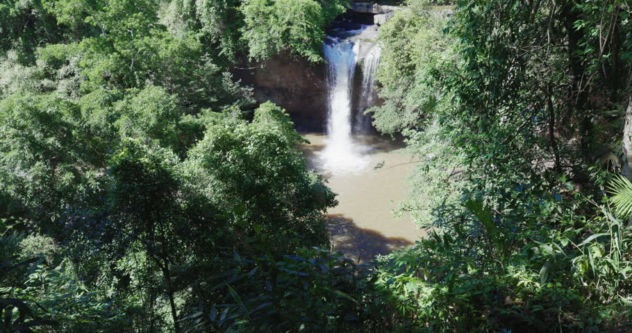 Big waterfall trails tropical deep forest in Khao Yai National Park
Thailand