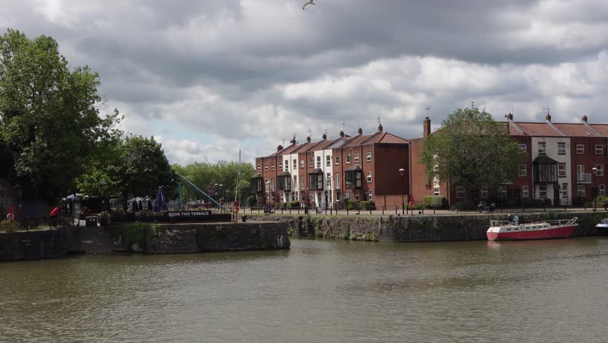 Waterfront of Bristol in England