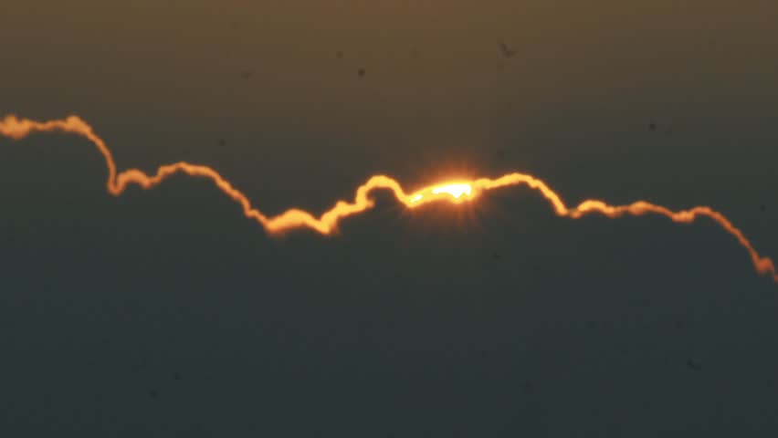 Sunset over Shenzhen city, China