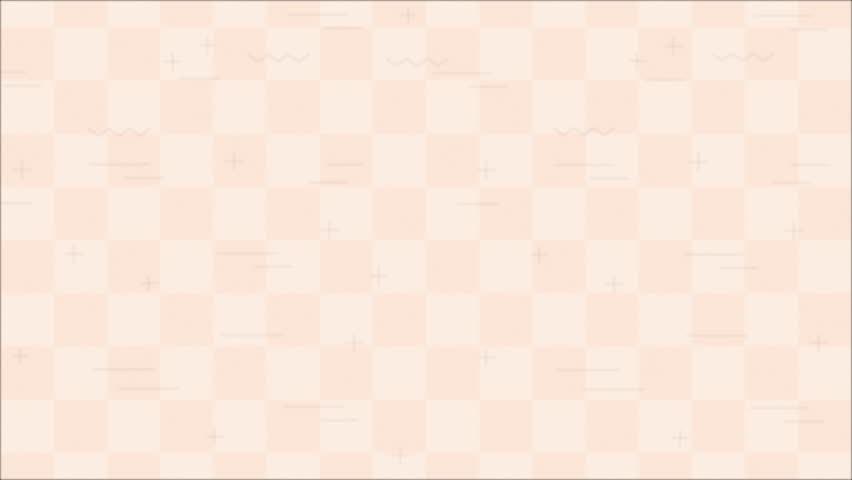 Animated vector chess elements loop featuring hand drawn boiling lines on a retro backdrop.