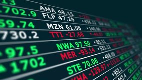 Stock market ticker display showing real time financial trading data - Powered by Shutterstock - Get 15% off with code: PIKWIZARD15