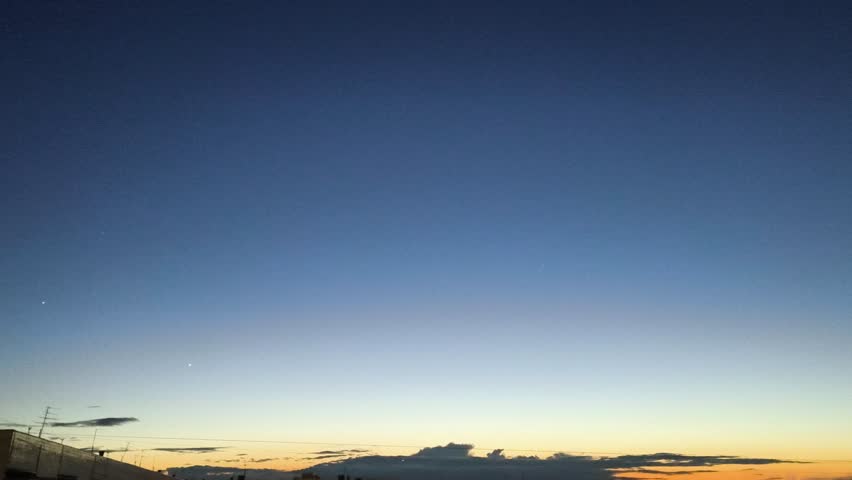 Panorama blue night sky, dark night sky.