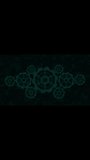 Futuristic digital interface interlocks gears with binary. Advanced digital interface merges tech on dark blue. Digital interface enhances system design. - Powered by Shutterstock - Get 15% off with code: PIKWIZARD15