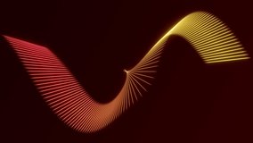 Glowing orange and red neon waveform pattern - Powered by Shutterstock - Get 15% off with code: PIKWIZARD15