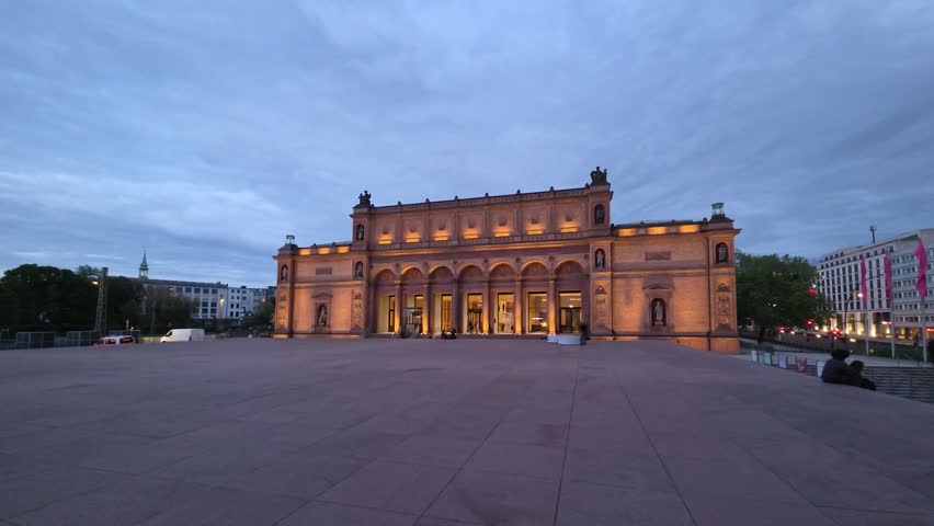 Hamburg, Germany - view of Neo-Renaissance building of Hamburger Kunsthalle built in 1869
