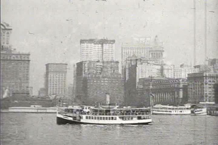 1910s - New York Harbor scenes in 1919.