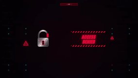 Digital security interface with the text “ACCESS DENIED” - Powered by Shutterstock - Get 15% off with code: PIKWIZARD15