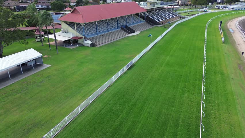 Grafton Horse Racing Track Grandstand Aerial View in New South Wales – May 2, 2026