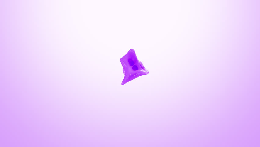 Bright Purple Paint Splash Thrown in Slow Motion Animation Background
