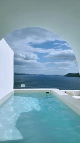 Beautiful scenery of Santorini, Greece