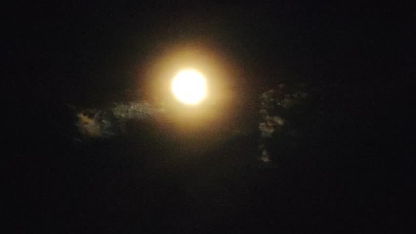 The moon in the sky