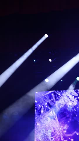 Theater and concert stage, colored smoke in stage light