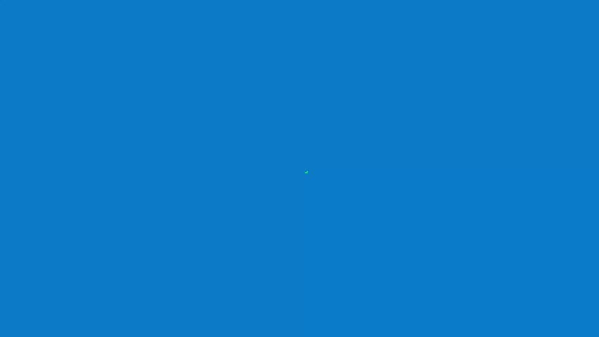 Hand Drawn Ink Splatter Transition Blue and Green Blot Splash Overlay with Chroma Key Background