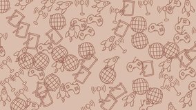 Seamless Doodle Pattern with Technology Icons and Creative Graphic Elements 4K Video Footage - Powered by Shutterstock - Get 15% off with code: PIKWIZARD15
