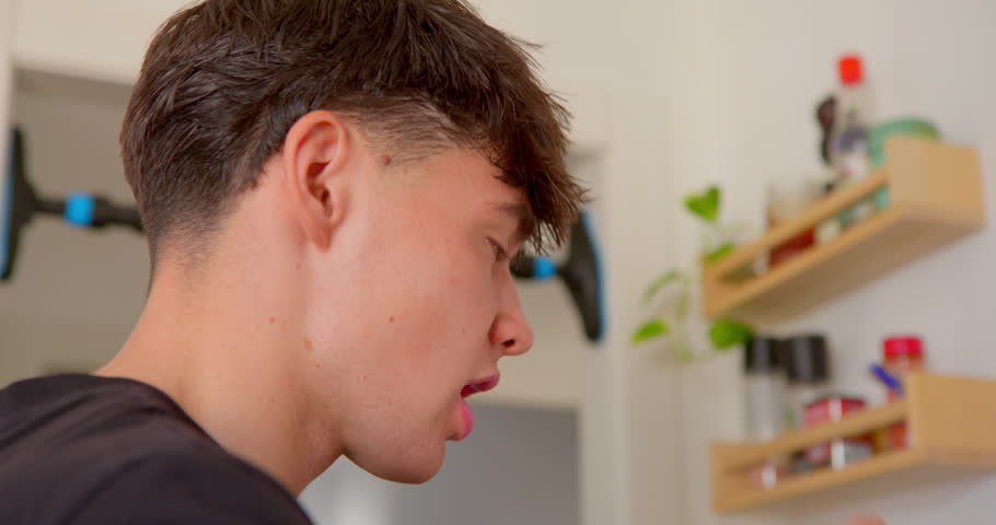 Close-up of a young man