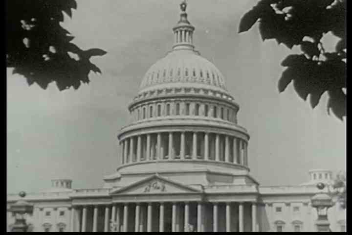 1940s - Newsreel story: Washington DC in war time - Congress