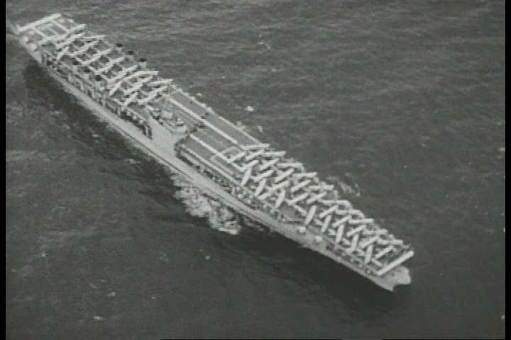 1940s - Newsreel feature: A Salute to the Navy - Aircraft carriers