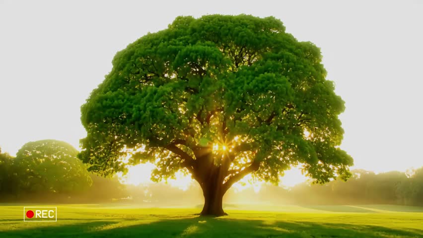 2d animation 4k regulation natural tree 