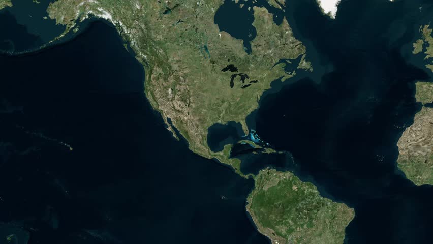 USA Pennsylvania State Map Animation with Flag Texture and Stadium Zoom in on Natural Satellite Earth Background