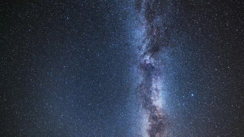 Milky Way galaxy on the sky,. Space, night scene time lapse.