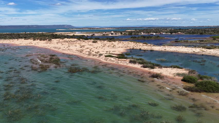 Sao Francisco Skyline At Casa Nova In Bahia Brazil. Sao Francisco River Landscape. Fluvial Islands. Sao Francisco Skyline At Bahia. Winding Dunes. Beach Scenery. Vacations Travel. Brazil Northeast.