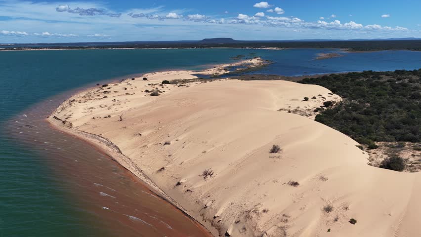 Velho Chico Dunes At Casa Nova In Bahia Brazil. Nature Scenery. Sao Francisco Dam. Velho Chico Dunes At Bahia. Winding River. High Dunes Landscape. Vacations Travel. Brazil Northeast.