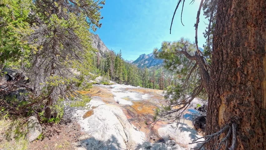 Bubbs Creek Pours Over Rocks in Kings Canyon National Park