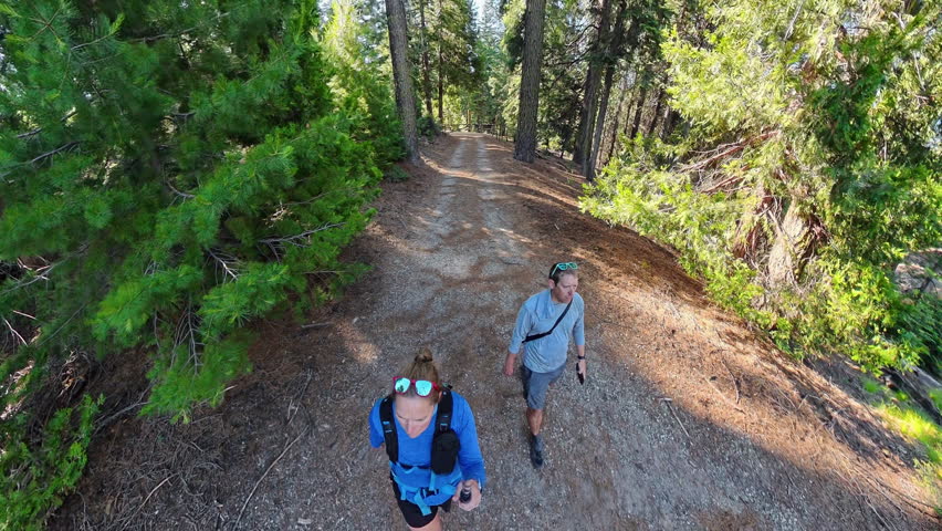 Couple Hikes on Gravel Road in Kings Canyon National Park