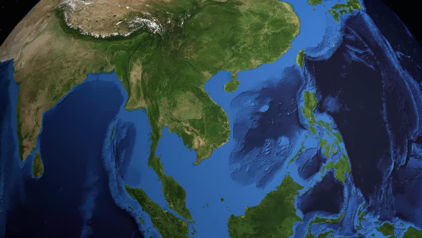 A digital animation tracks a commercial airplane flying across the Atlantic Ocean to North America