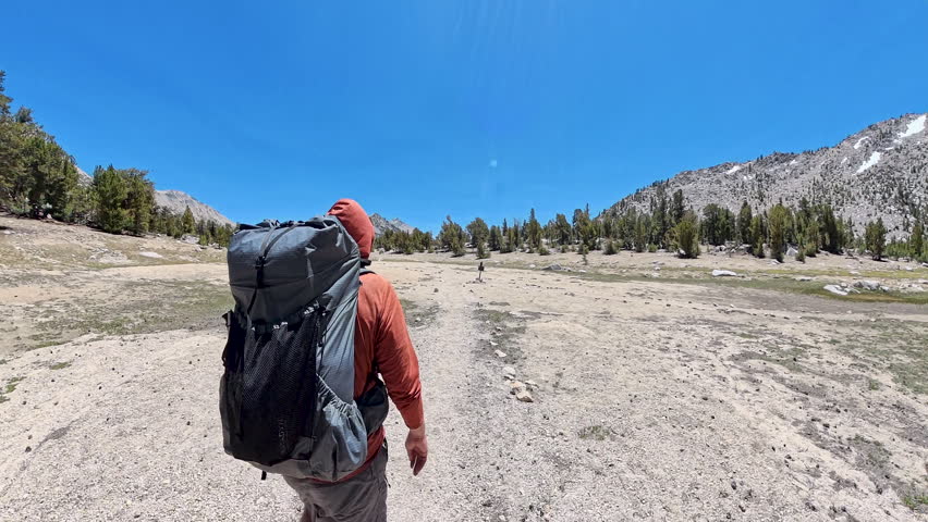 Getting to Intersection with Charlotte Lake in Kings Canyon National Park 