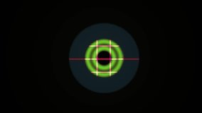 Digital glitch effect with pulsing neon circular grid and interference - Powered by Shutterstock - Get 15% off with code: PIKWIZARD15