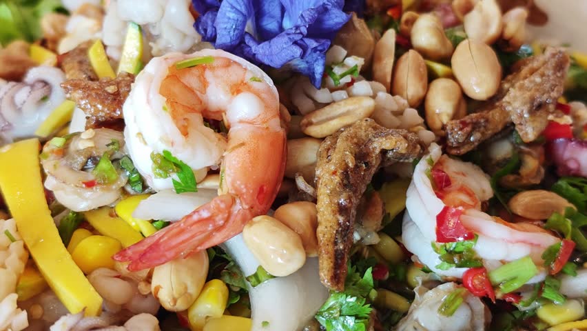 Thai food: Mixed Seafood Salad
