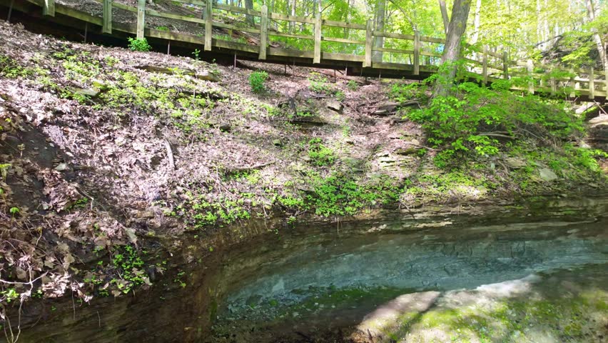 Bridal Veil Falls at Pikes Peak State Park Iowa