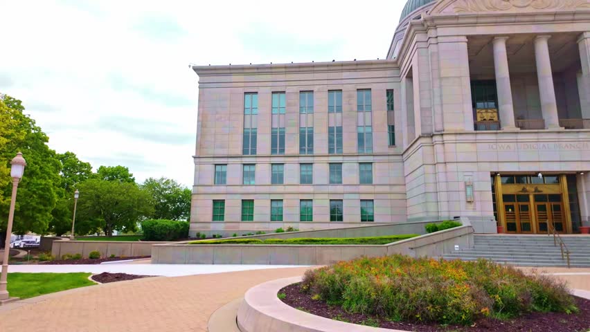 Judicial Branch Building near the Iowa State Capitol in Des Moines Iowa