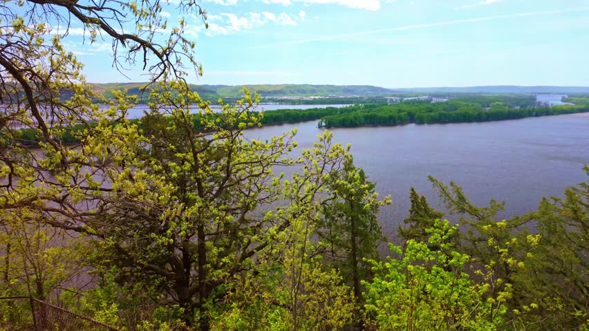 Mississippi River View From Fire Point Iowa
