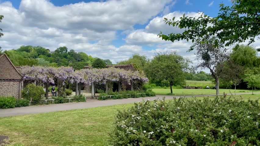 Phillips Memorial Cloister in Phillips Memorial Park, Godalming