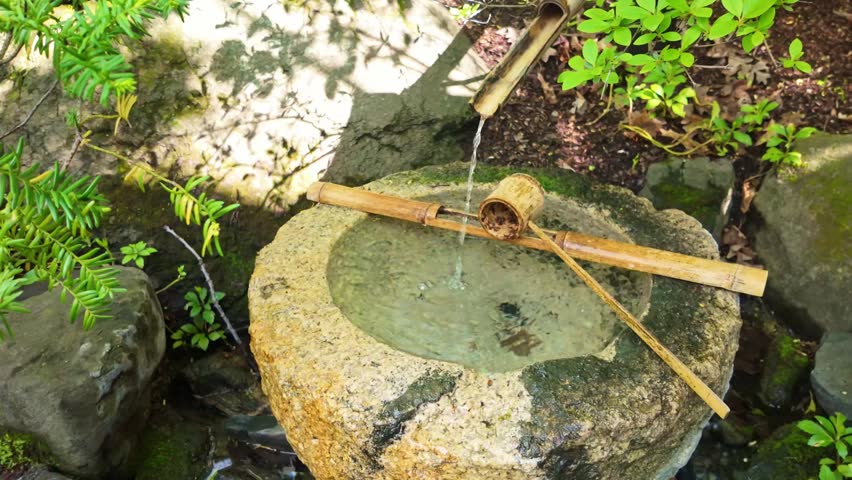 Beautiful view of decorative elements and landscaped scenery at Anderson Japanese Gardens in Rockford Illinois