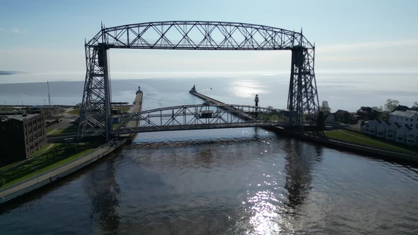 Aerial Lift Bridge on Lake Superior
