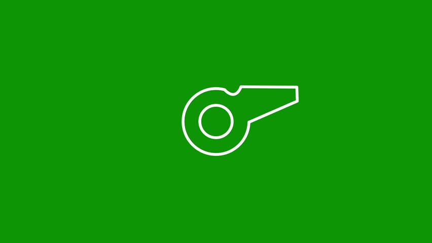 animation icon Simple Whistle Icon on White Background.transparent background