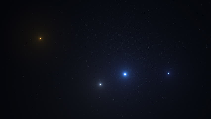Constellations and Milky Way stars on a dark skies.