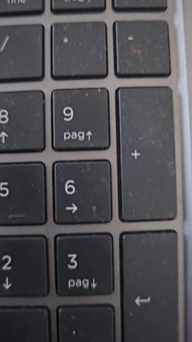 dirty laptop keyboard dust close up after heavy use work concept video