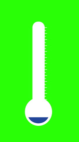 Thermometer Vector Icon Illustration Showing Hot and Cold Temperature