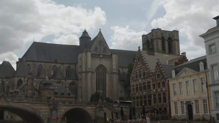 Historical center of Ghent, Belgium. 2 Juni 2026
