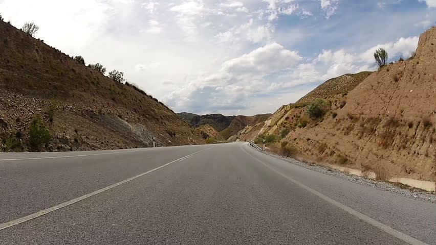 Spain. Andalucia. Empty road in the highlands