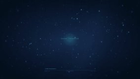 Abstract Digital Data Stream with Glowing Blue HUD Interface and Floating Binary Code Elements - Powered by Shutterstock - Get 15% off with code: PIKWIZARD15