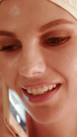 Close-up of a woman